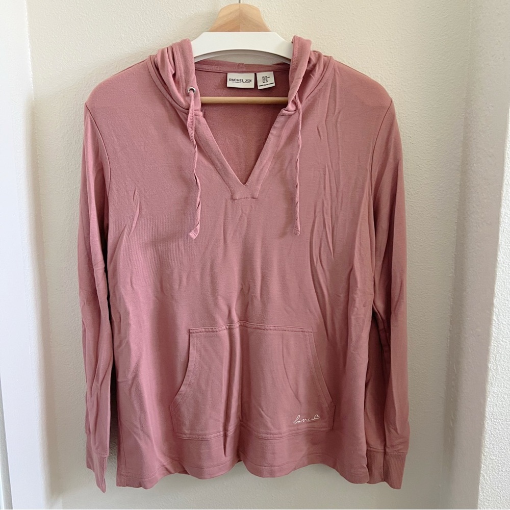 Rachel Zoe Soft Pink Pullover Hoodie M
